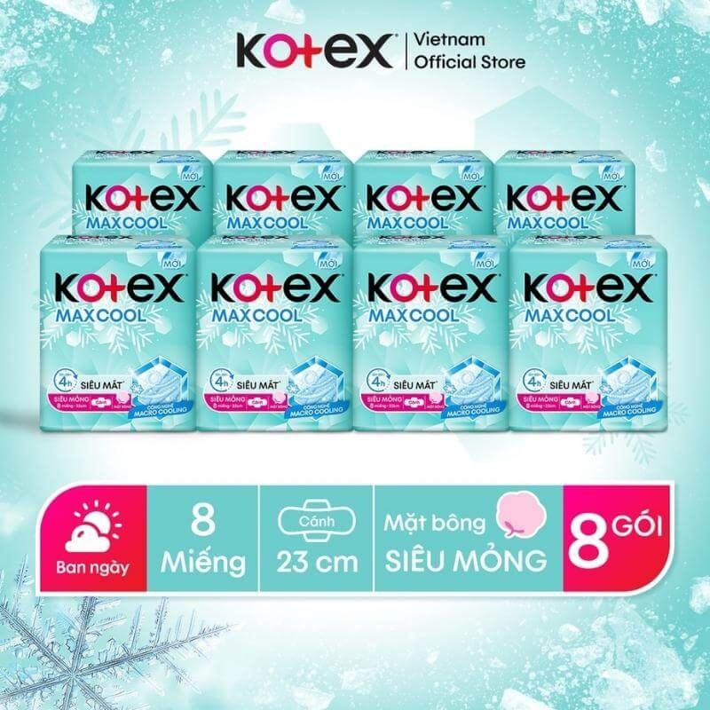 Băng vệ sinh Kotex cho 11 tuổi có kinh nguyệt