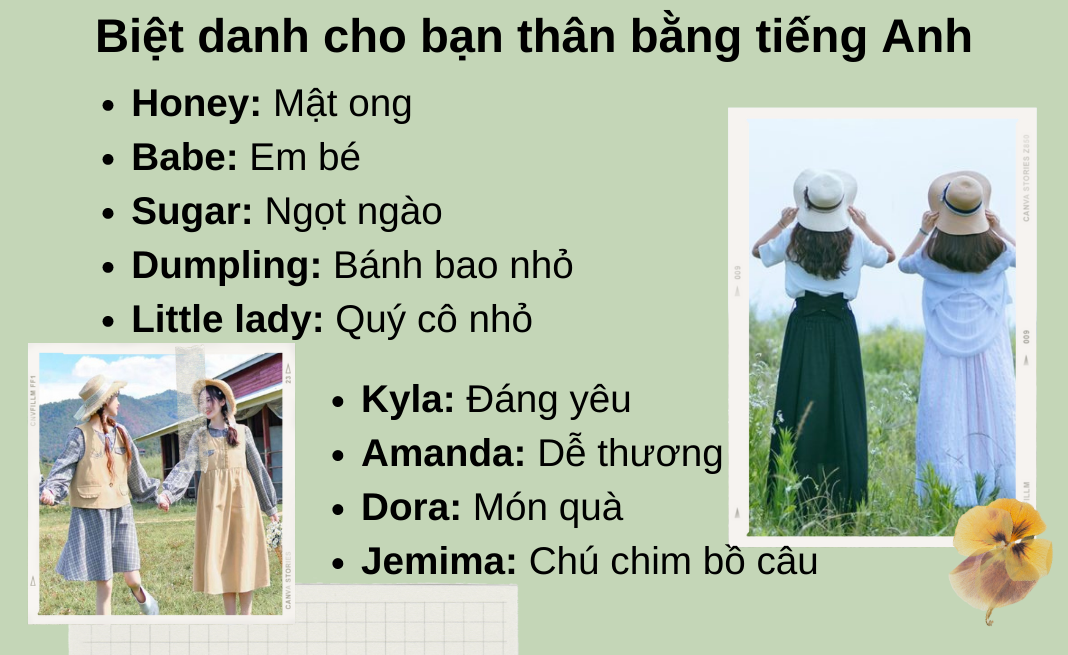 biệt danh cho bạn thân