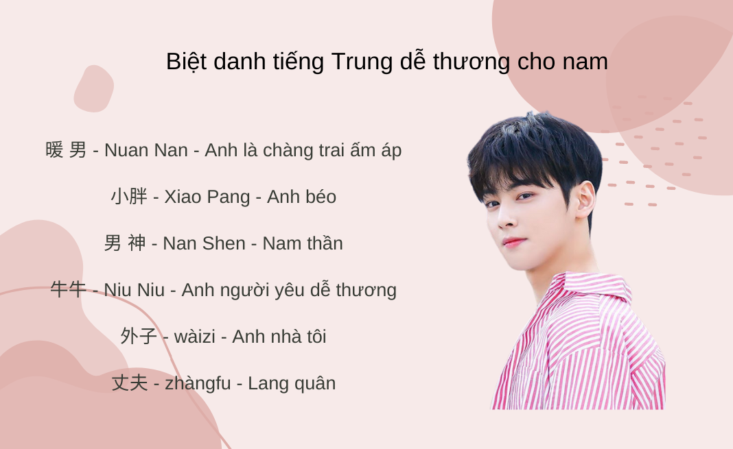 Biệt danh cho người yêu bằng tiếng Trung