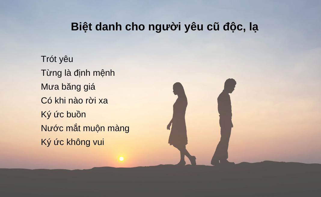 Biệt danh cho người yêu cũ