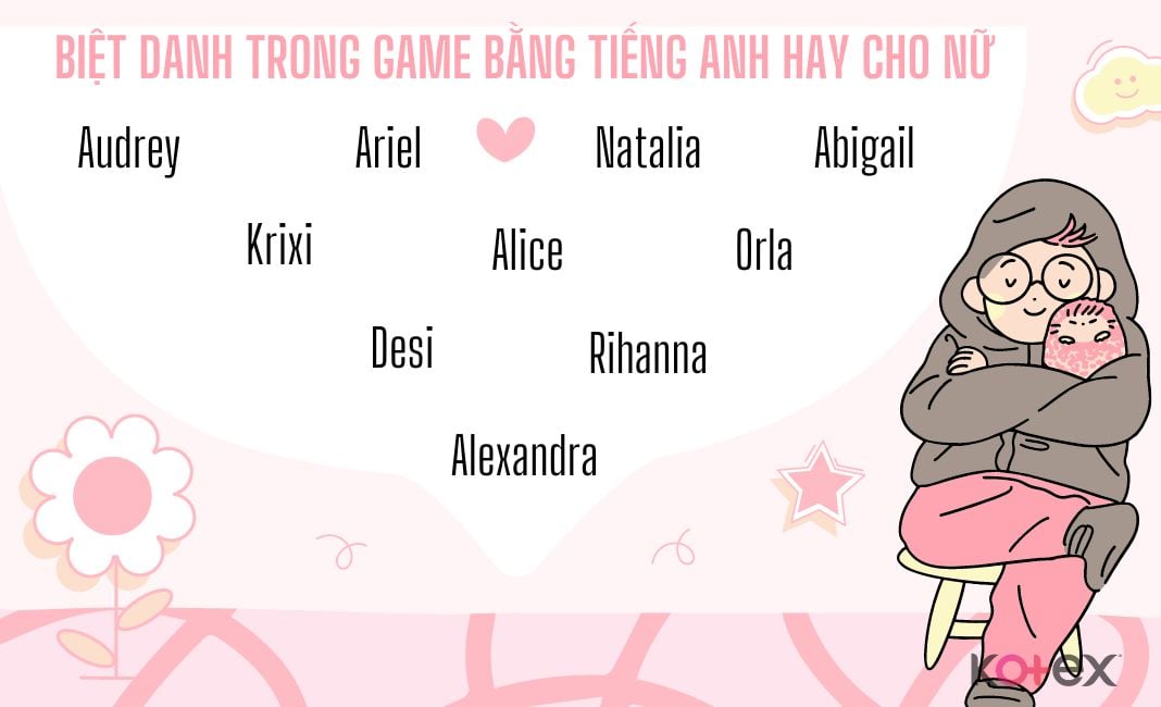biệt danh tiếng anh hay cho nữ