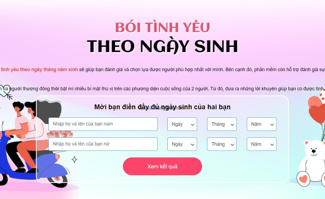Bói tình yêu theo tên