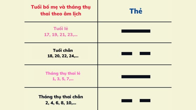 cách tính sinh con trai