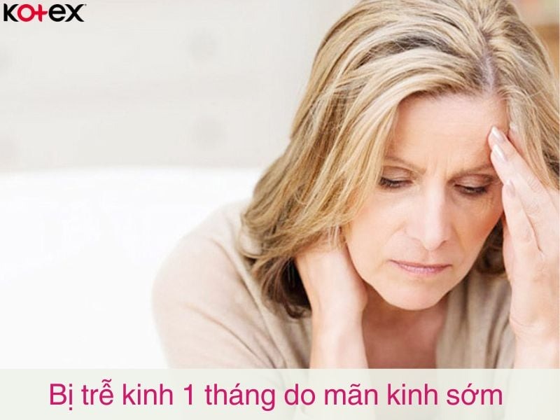 chậm kinh 1 tháng