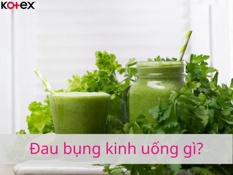 đau bụng kinh nên uống gì