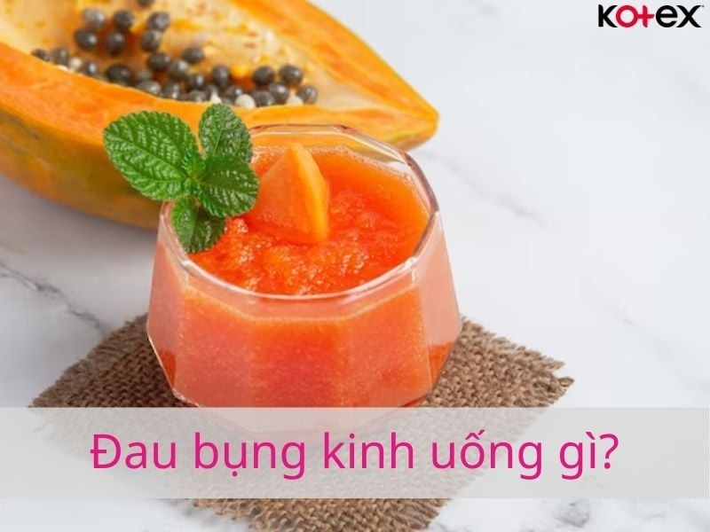 đau bụng kinh nên uống gì
