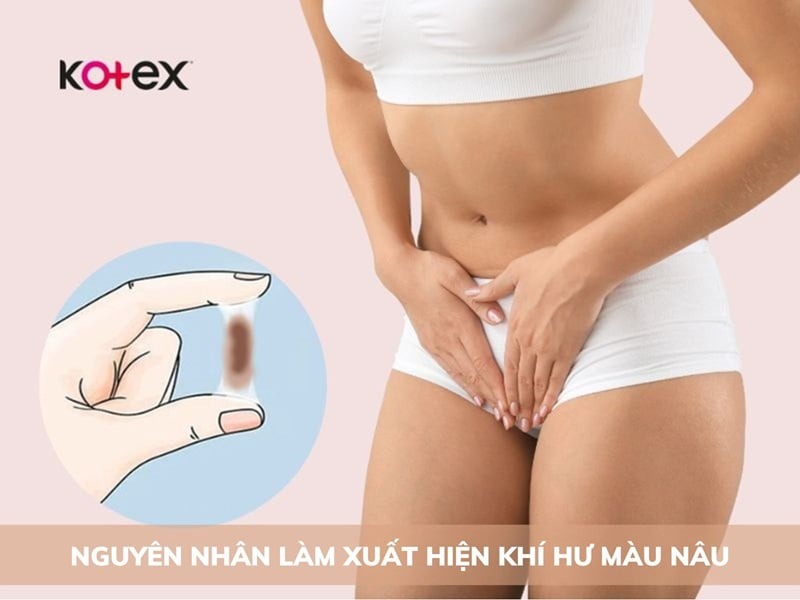 khí hư màu nâu