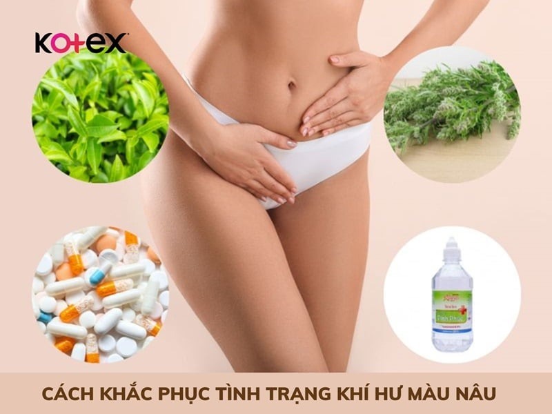 khí hư màu nâu