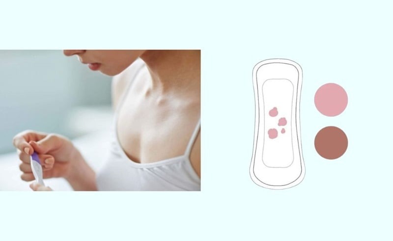 kinh nguyệt ra ít có màu hồng nhạt