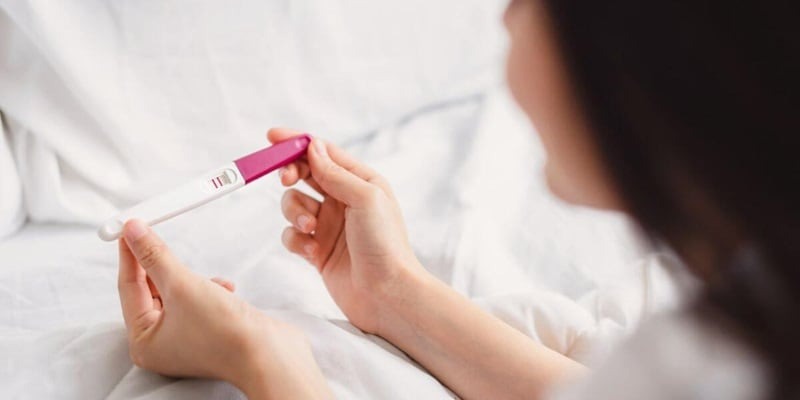 sấp đến tháng thử que có lên 2 vạch