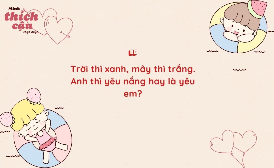 stt thả thính ngọt ngào