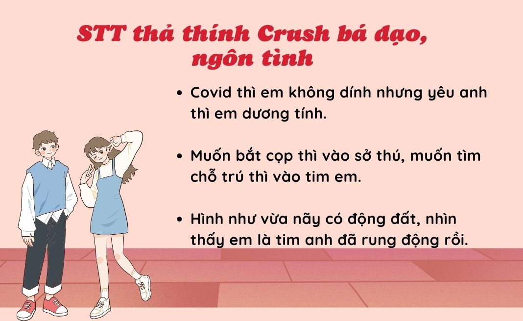 stt thả thính ngọt ngào