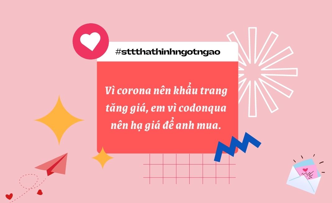 stt thả thính ngọt ngào