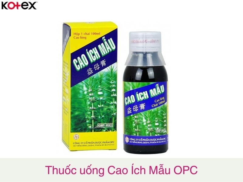 thuốc uống ra kinh nguyệt