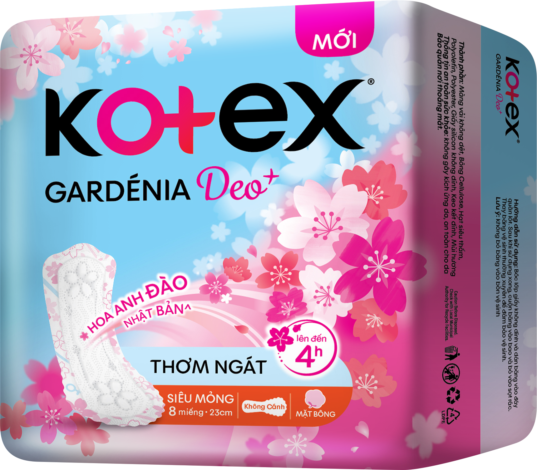Kotex Gardenia Deo+ Hoa Anh Đào Nhật Bản 8s