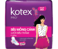 Kotex® Pro  Mặt Lưới Siêu Thấm, Siêu Mỏng Cánh, 8 Miếng