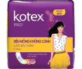 Kotex® Pro  Mặt Lưới Siêu Thấm, Siêu Mỏng Không Cánh, 8 Miếng