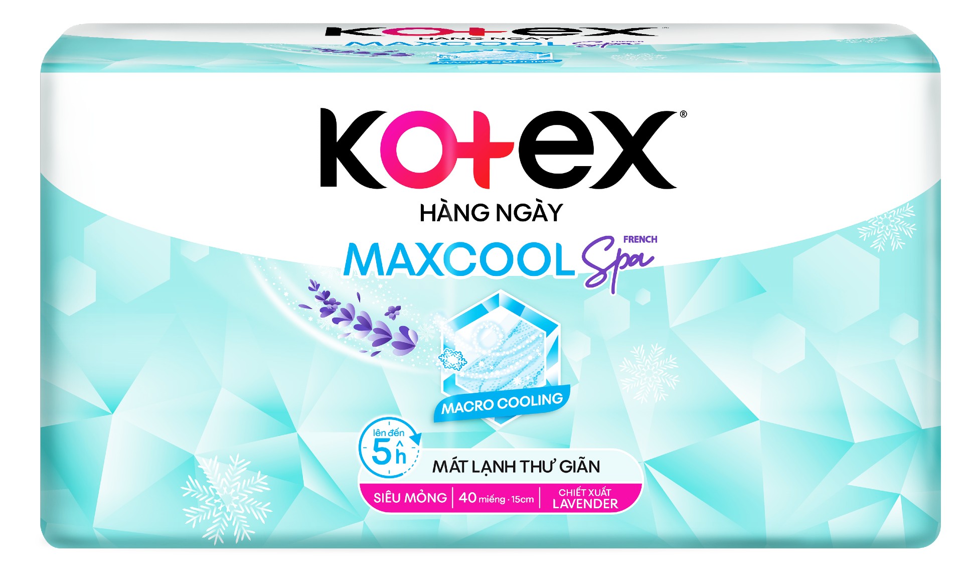 Băng vệ sinh Kotex Hàng Ngày Max Cool French Spa 40 miếng