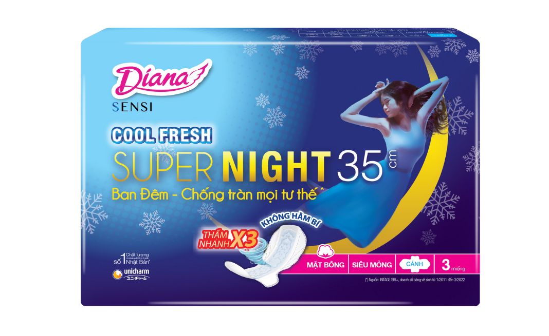 Băng vệ sinh ban đêm Diana