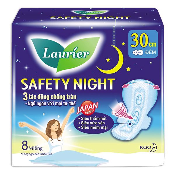 Băng vệ sinh ban đêm Laurier Safety Night 