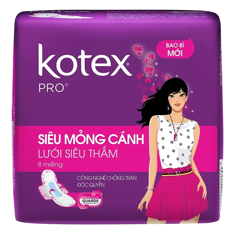 Băng vệ sinh ban ngày Kotex Pro Siêu Mỏng 
