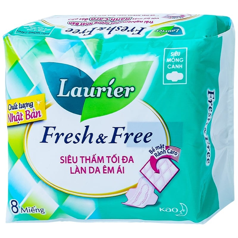 Laurier là một trong những loại băng vệ sinh chống tràn tốt nhất