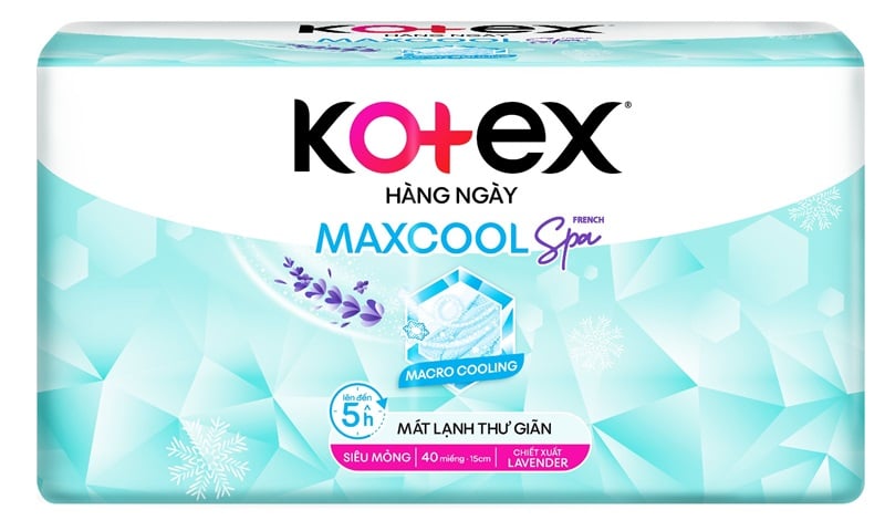 Băng vệ sinh hàng ngày loại nào tốt - Kotex Maxcool French Spa là lựa chọn tối ưu 