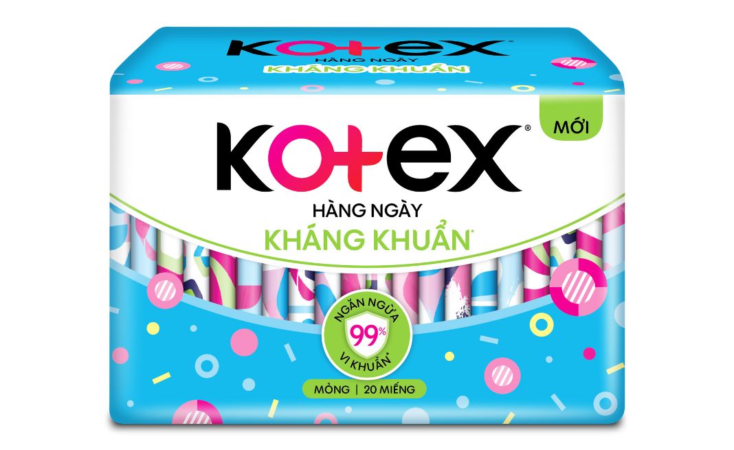 Băng vệ sinh Kotex hàng ngày Kháng khuẩn