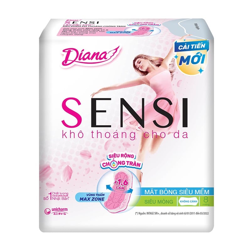 Băng vệ sinh mặt bông Diana Sensi