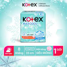 Băng vệ sinh mát lạnh Kotex MaxCool siêu mỏng sở hữu bề mặt bồng mềm mại giúp bạn nữ thoải mái trong những ngày đèn đỏ