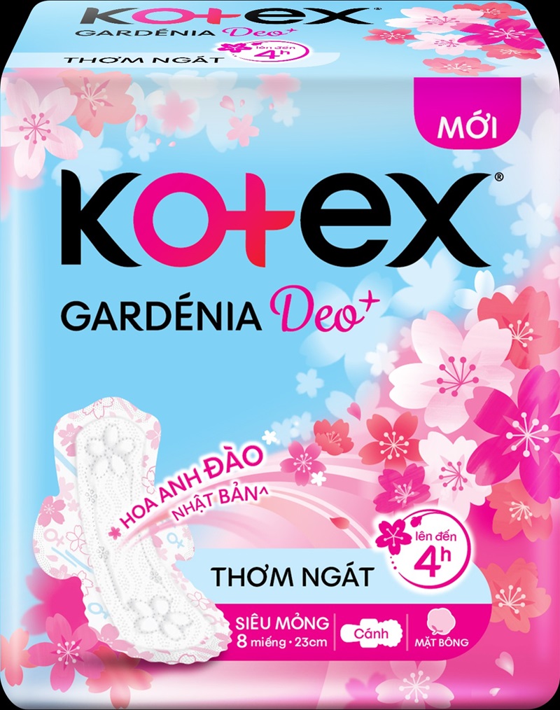Băng vệ sinh Kotex Gardenia Deo+ Hương Hoa Anh Đào