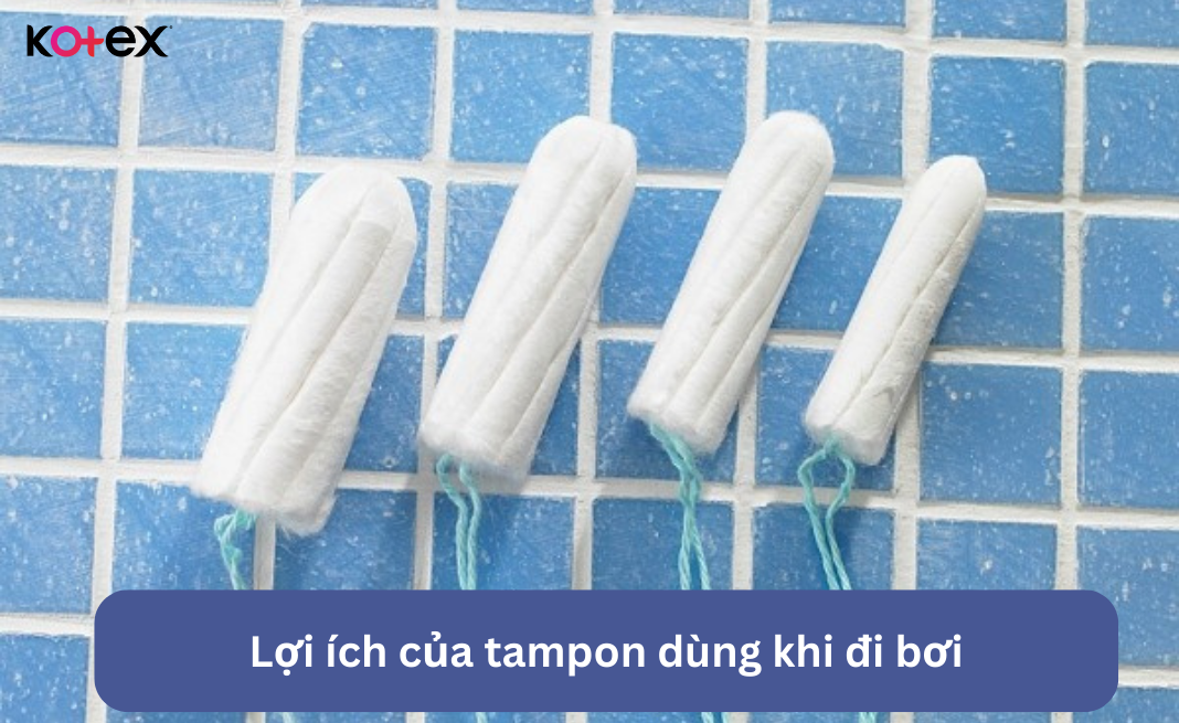 Lợi ích của tampon dùng khi đi bơi