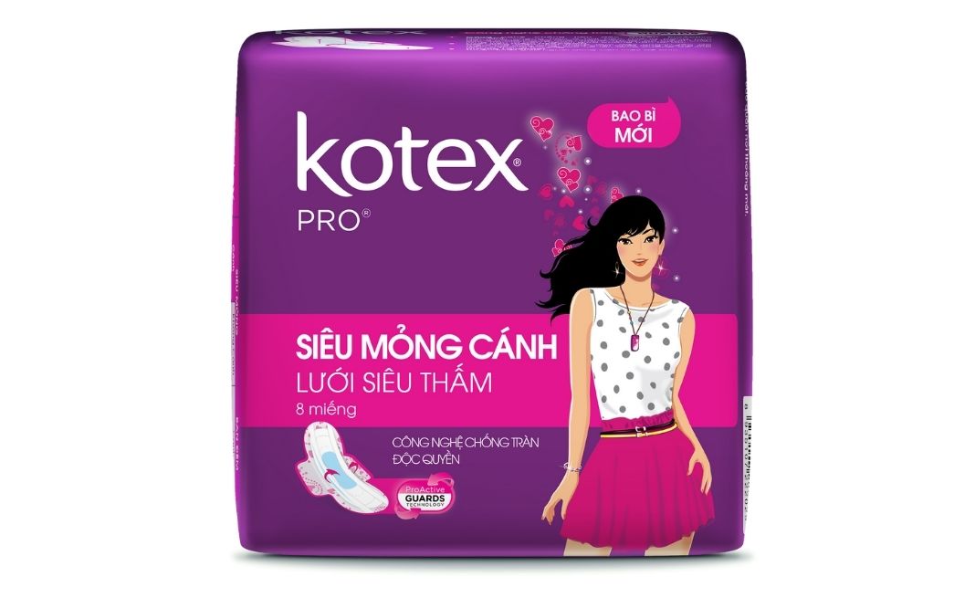 Băng vệ sinh KOTEX Pro Siêu Mỏng Cánh