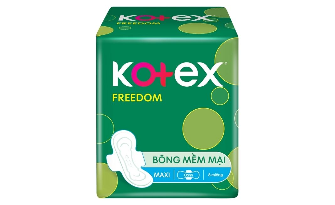 Băng vệ sinh KOTEX Freedom Mặt Bông Mềm Mại