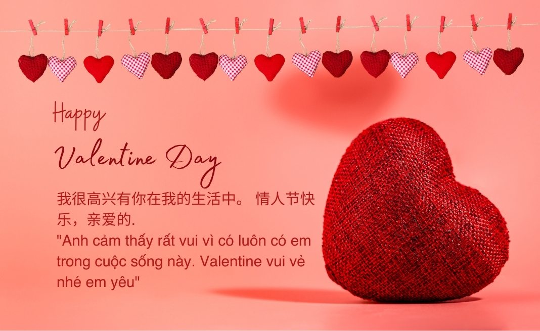 Lời chúc Valentine bằng tiếng Trung cho cặp đôi 